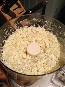 Cauliflower "rice"